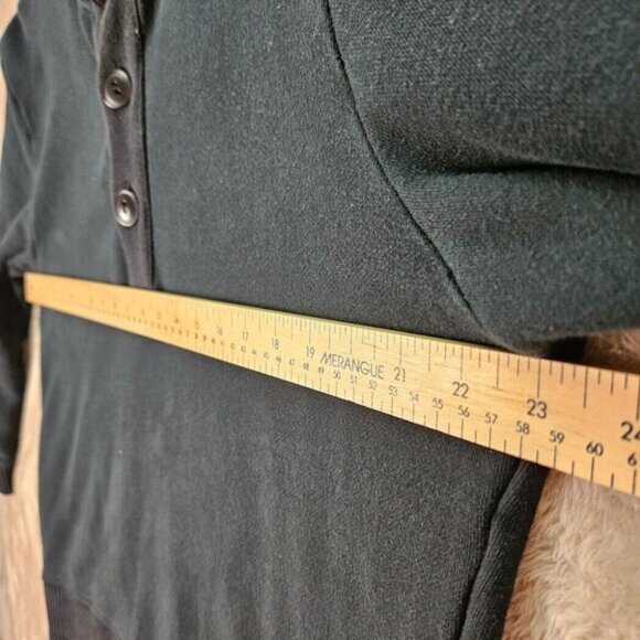 Club Monaco Sweater Shawl Collar Embroidered Logo Black Long Sleeve Men's Size L - Picture 6 of 14